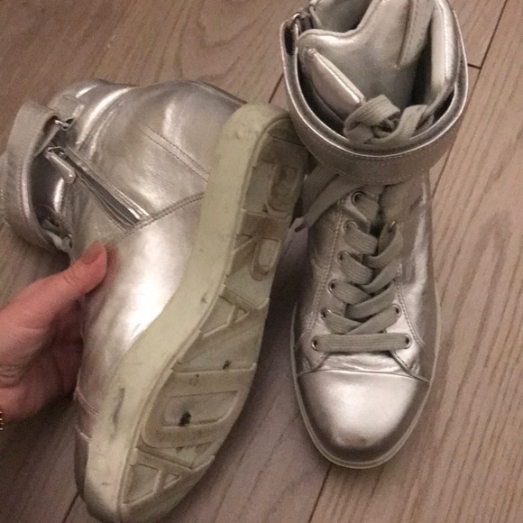 Prada High Top Sneaker Wedge - Picture 4 of 7